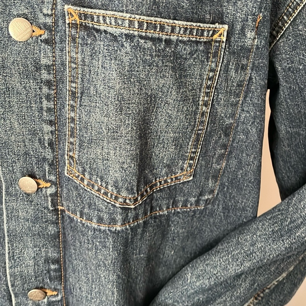 Gap Workforce Denim Trench Jacket - image 8